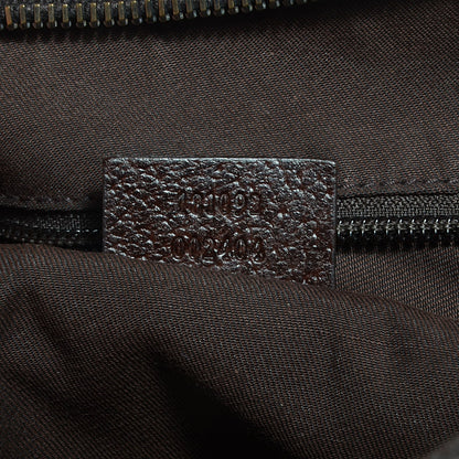 Gucci Monogram Web Medium Half Moon Hobo Dark Brown 7 of 7