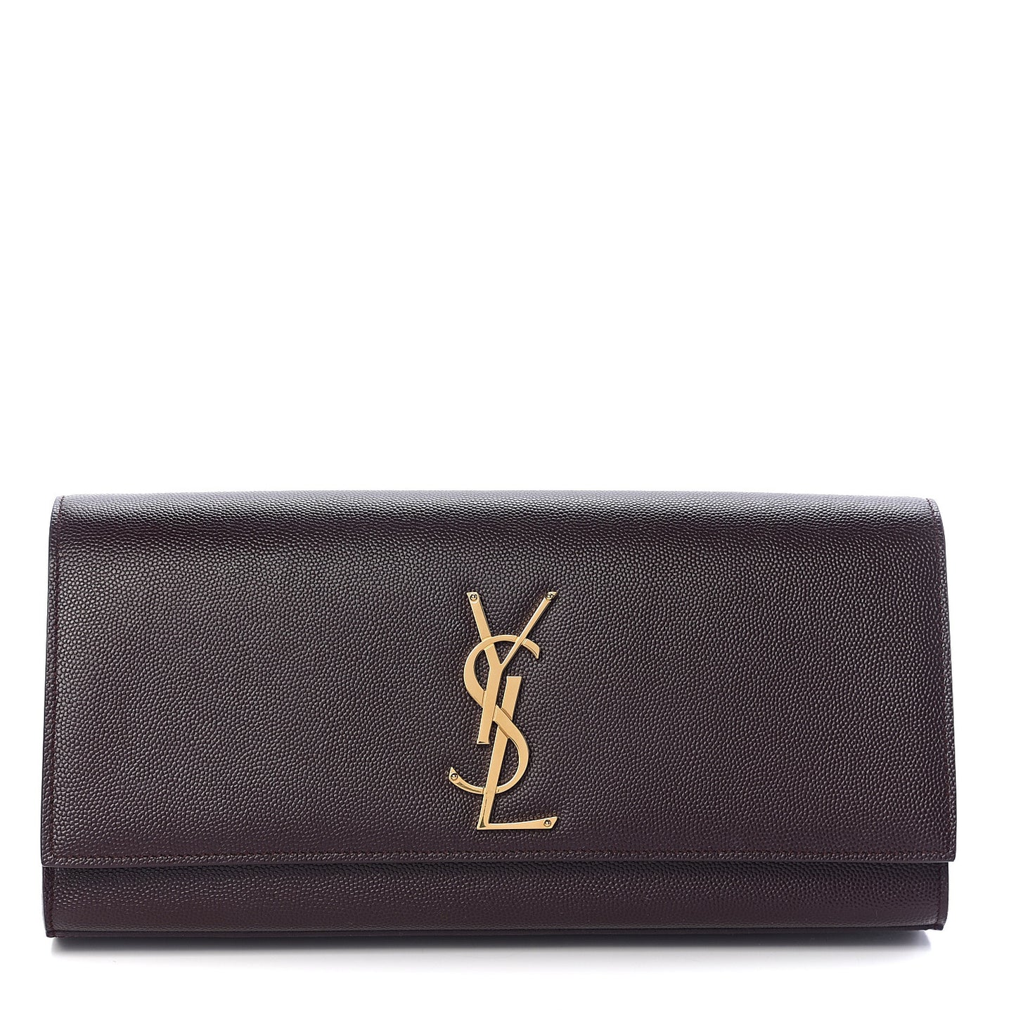 Grain De Poudre Classic Monogram Cassandre Clutch Amaranto
