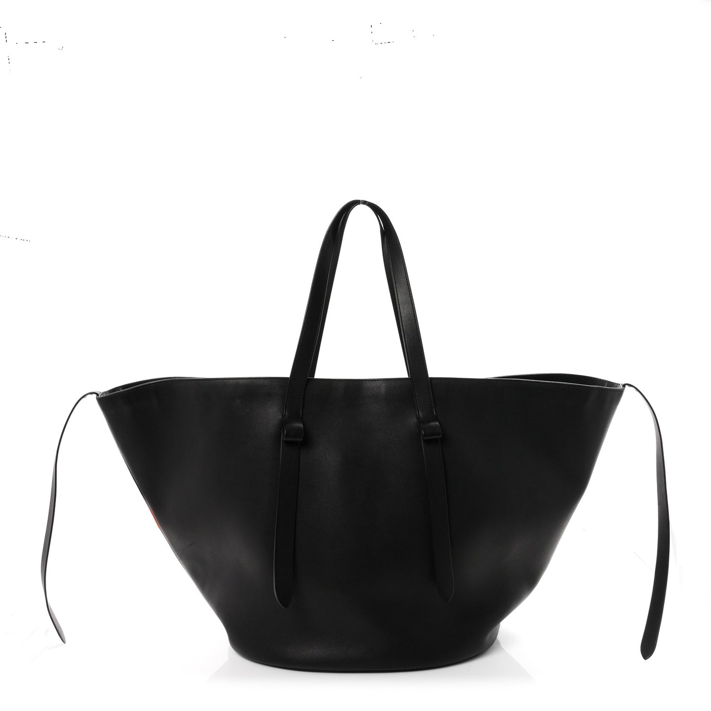 Saddle Calfskin EW Jasper Tote  Black