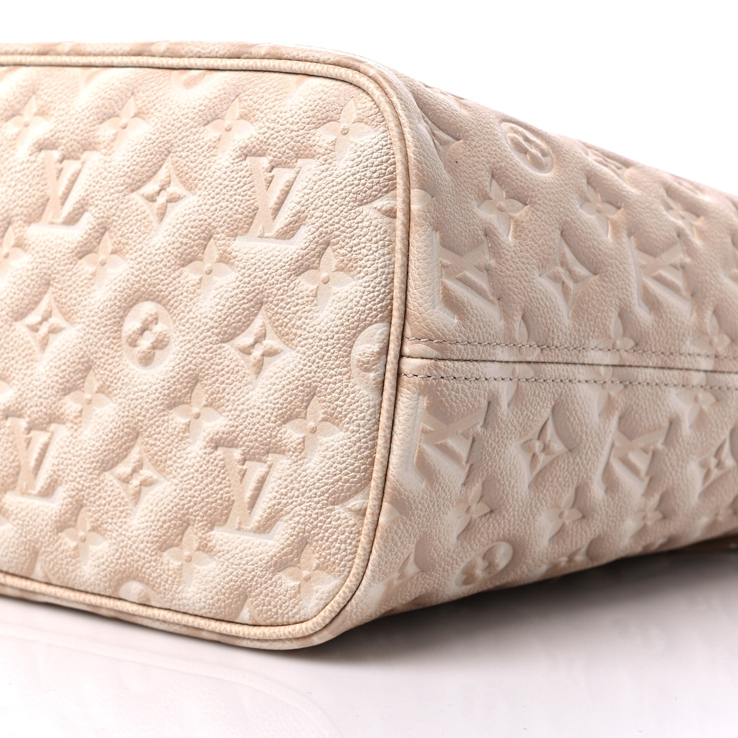 Louis Vuitton Empreinte Monogram Summer Stardust Neverfull MM Beige Clair 9 of 9