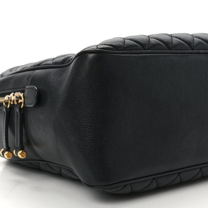 Chanel Calfskin Quilted CC Medium Vanity Case Black 9 of 14