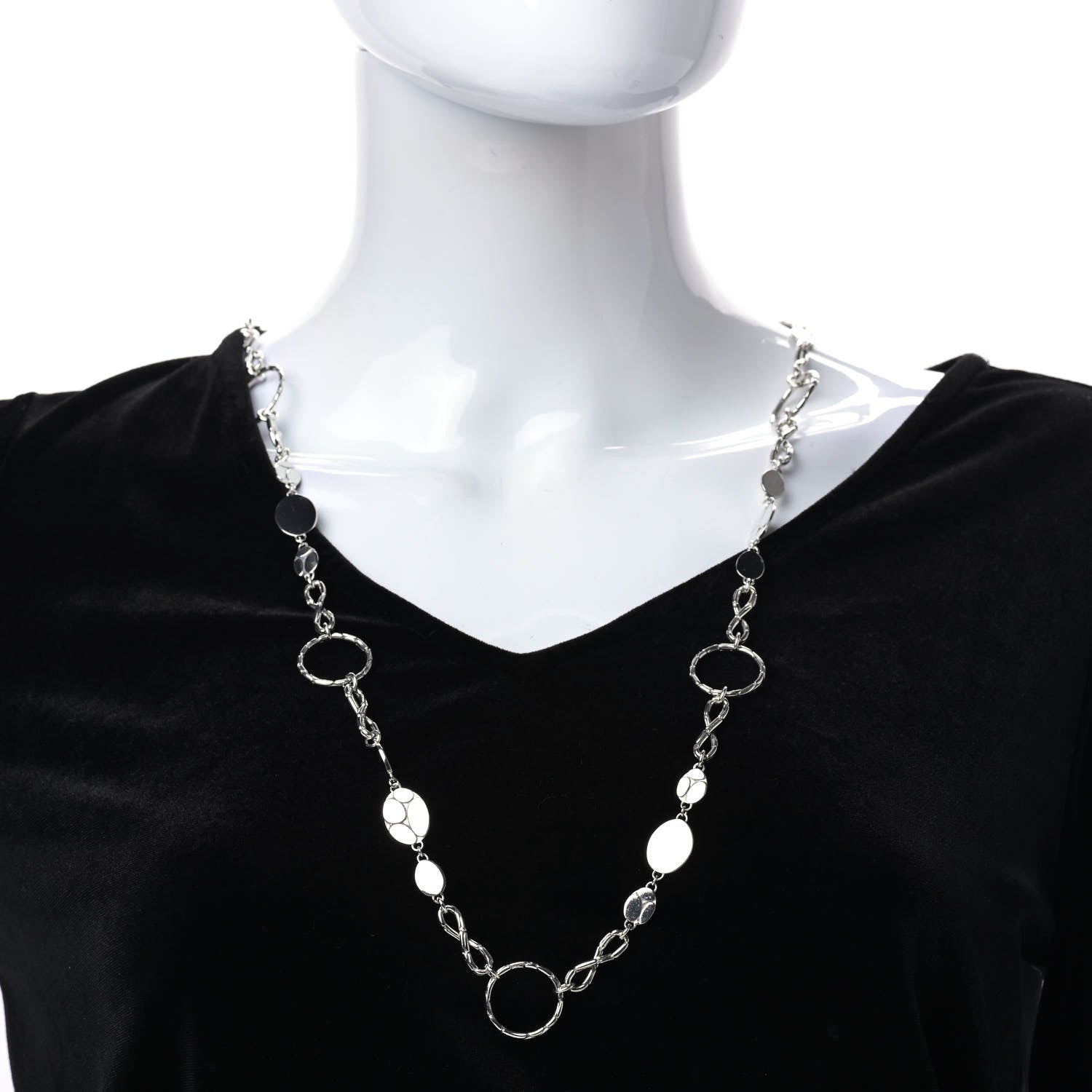 John Hardy Sterling Silver Kali Round-Link Infinity Necklace 2 of 4