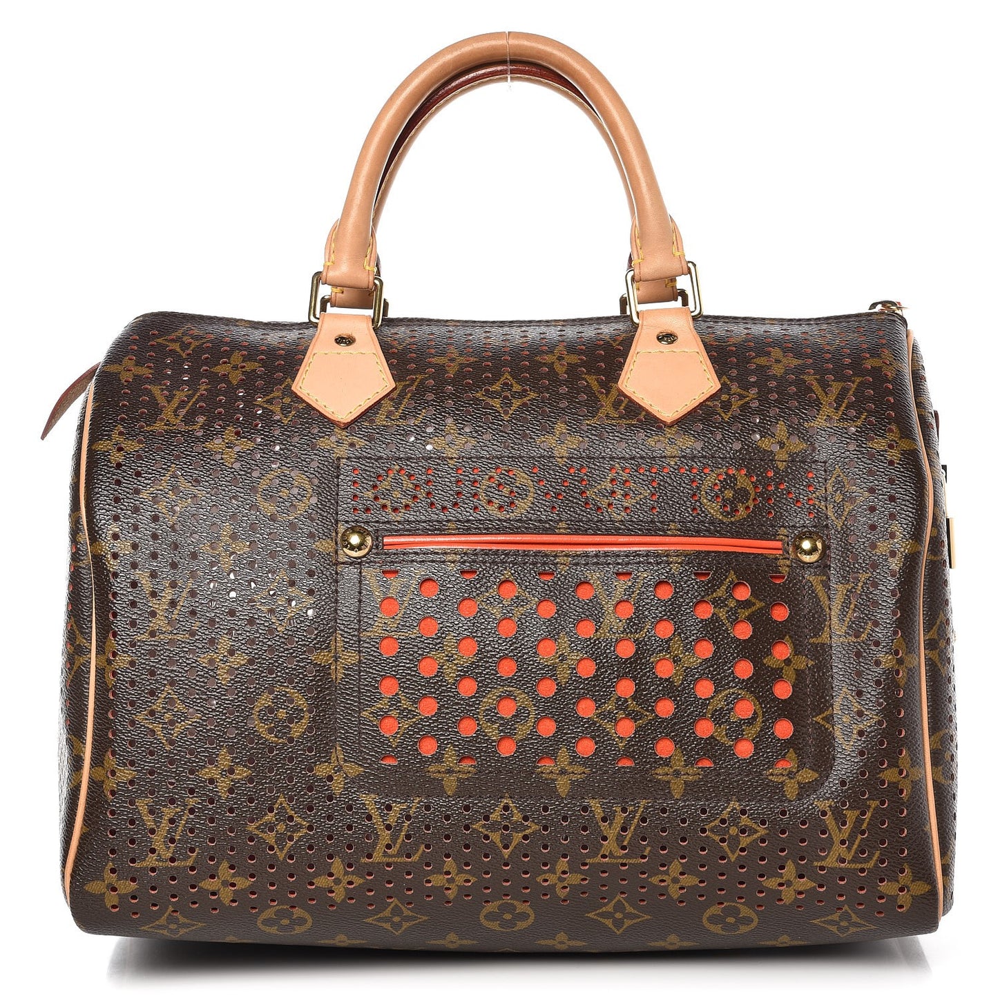 Monogram Perforated Speedy 30 Orange