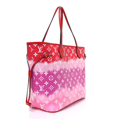 Louis Vuitton Monogram Escale Neverfull MM Rouge 3 of 11