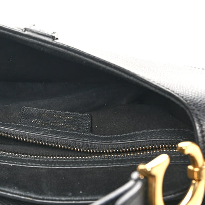 Christian Dior Grained Calfskin Saddle Bag Black 5 of 10