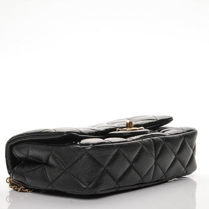 Chanel Patent Goatskin Quilted Small CC Eyelet Flap Black 4 of 8
