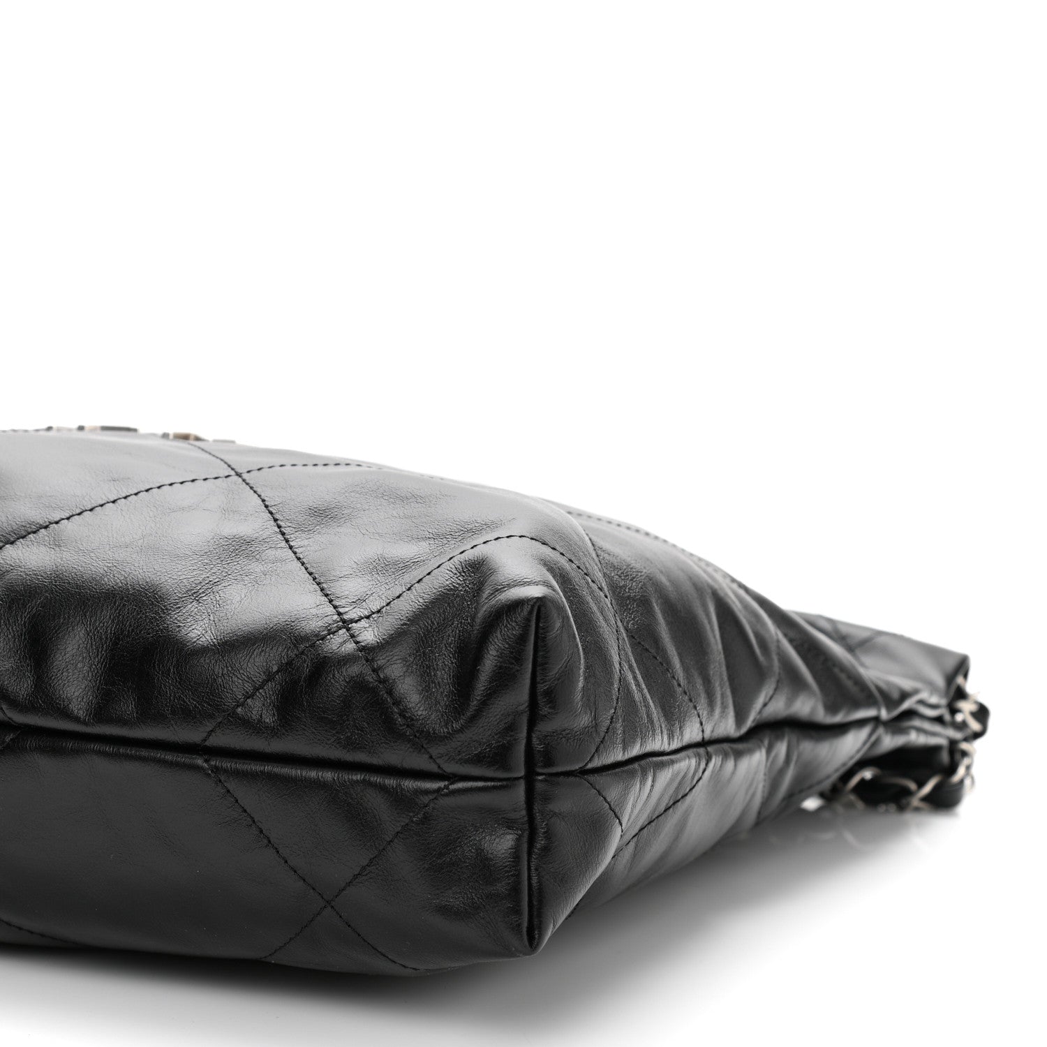 Chanel Shiny Calfskin Quilted Small Chanel 22 Black 11 of 12