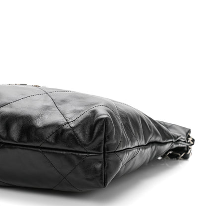Chanel Shiny Calfskin Quilted Small Chanel 22 Black 11 of 12