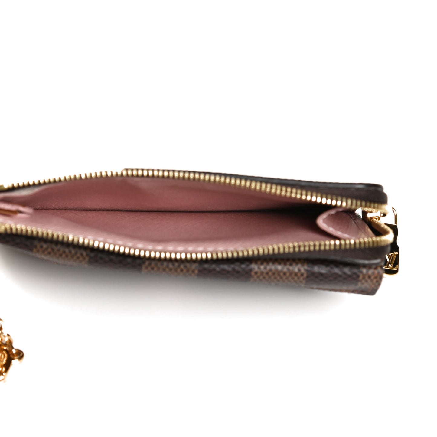 Damier Ebene Recto Verso Card Holder Rose Ballerine
