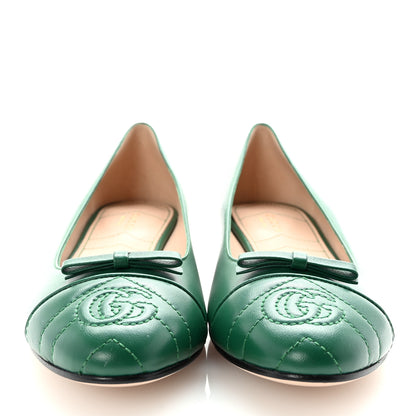 Gucci Double G Ballet Flats 39.5 Green 3 of 10