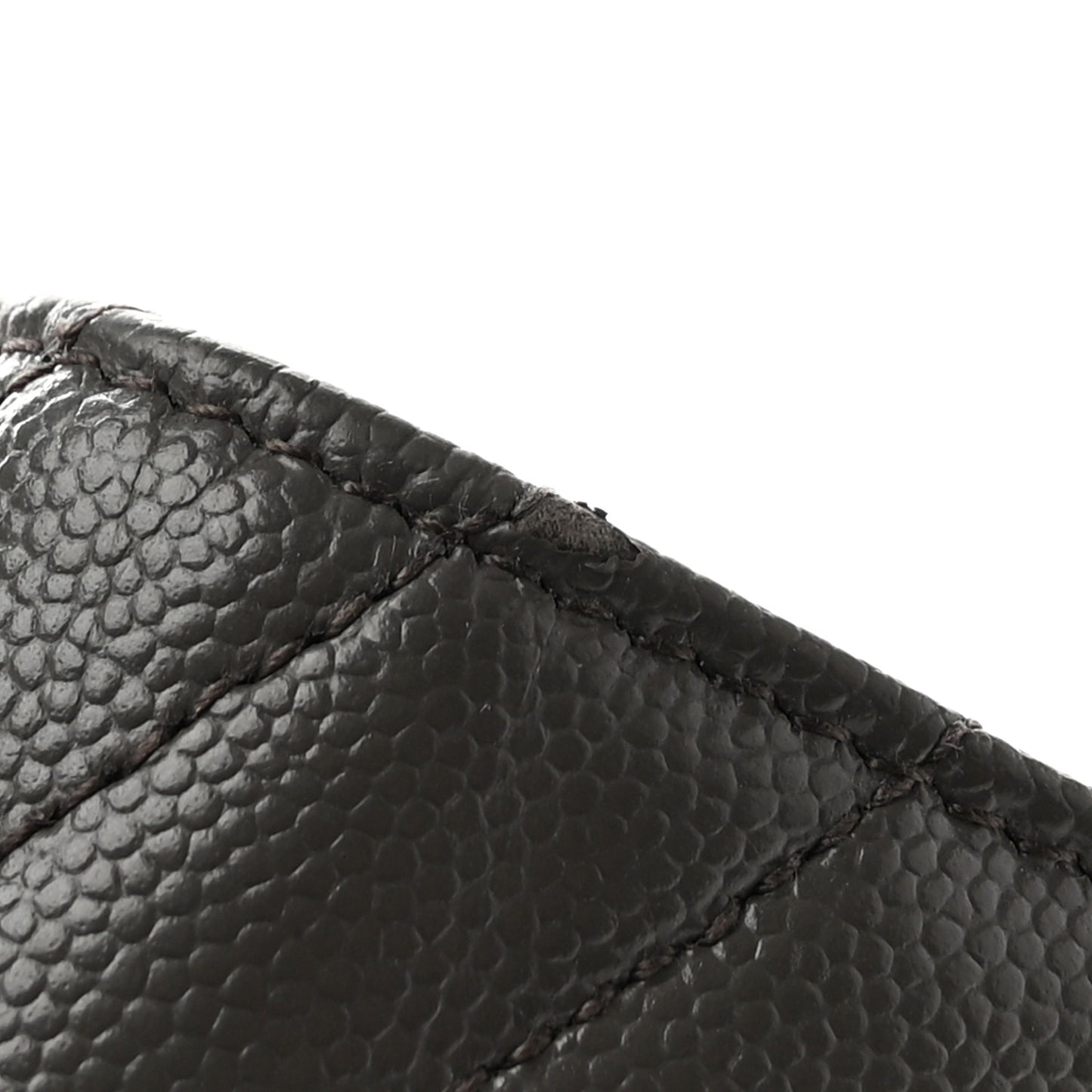 Grain De Poudre Matelasse Chevron Monogram Flap Wallet Fog