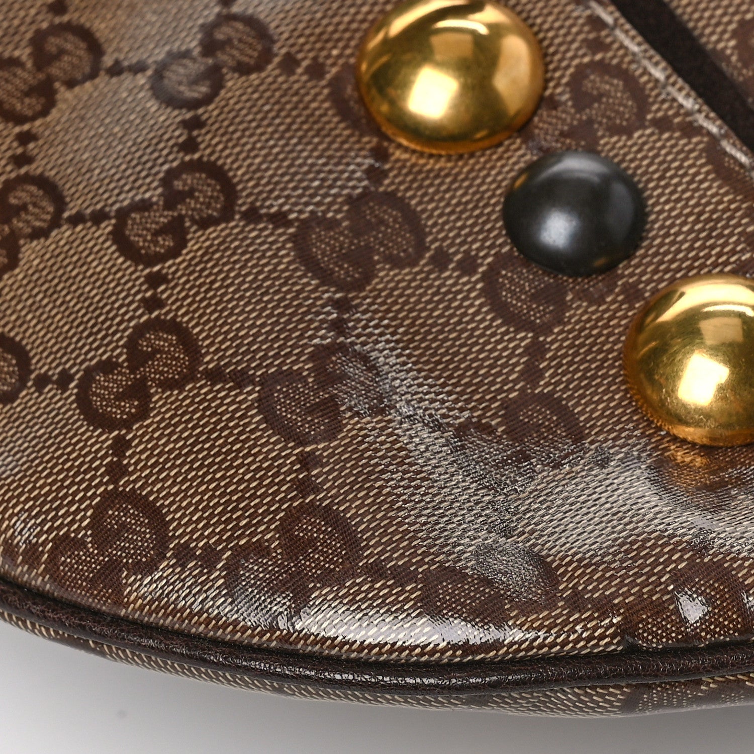 Gucci Crystal Monogram Fringe Babouska Hobo 9 of 11