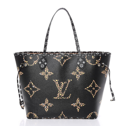 Louis Vuitton Monogram Giant Jungle Neverfull MM Black 3 of 14
