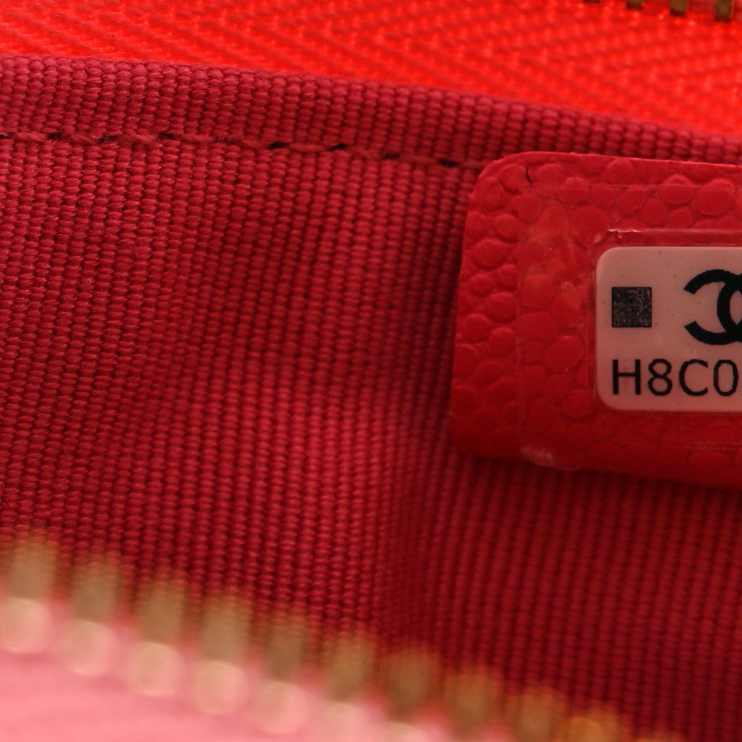 Caviar Quilted Small Cosmetic Case Pink