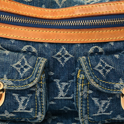 Louis Vuitton Monogram Denim Baggy PM Blue 7 of 10
