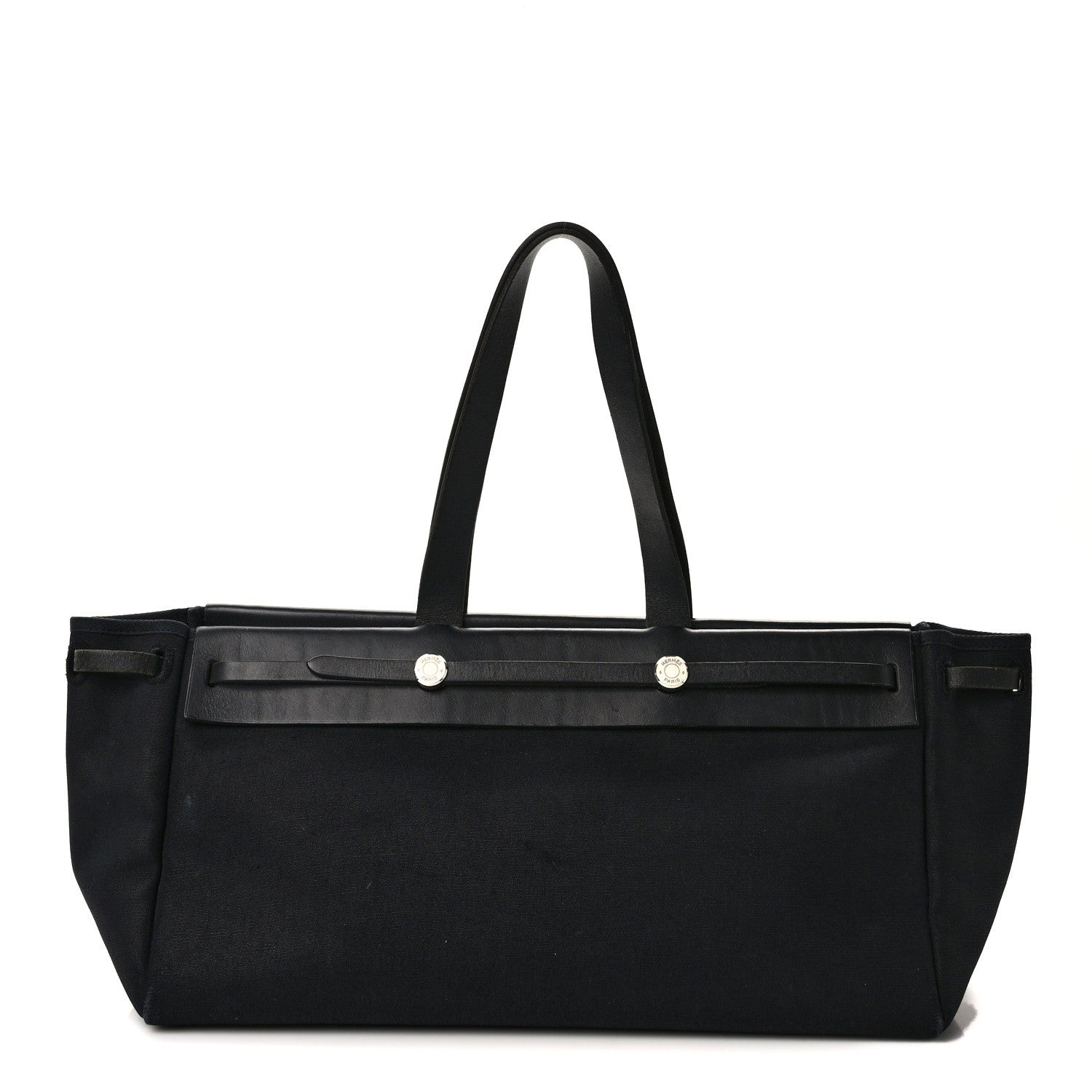 Hermes Toile Vache Hunter Herbag Cabas MM Black 1 of 16
