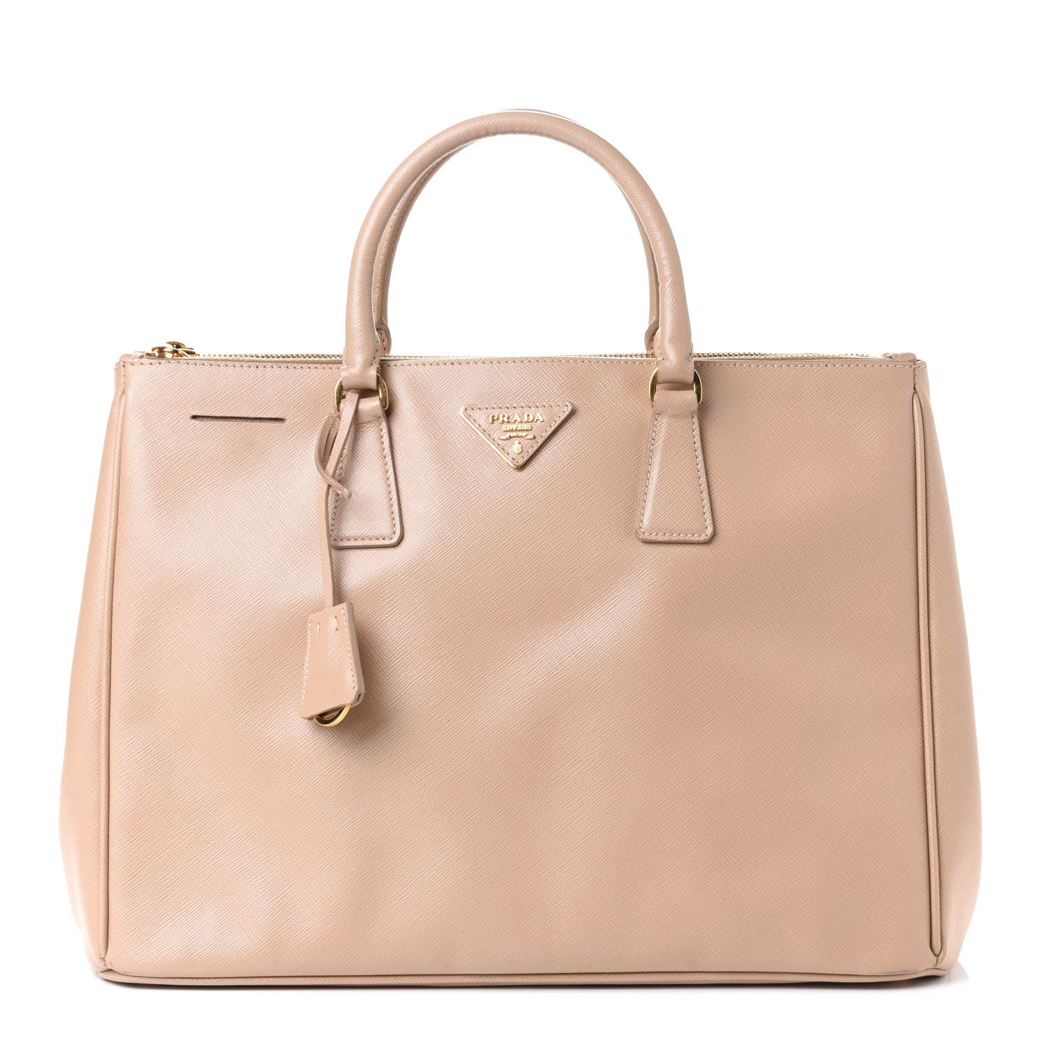 Prada Saffiano Large Galleria Double Zip Tote Sabbia 1 of 4