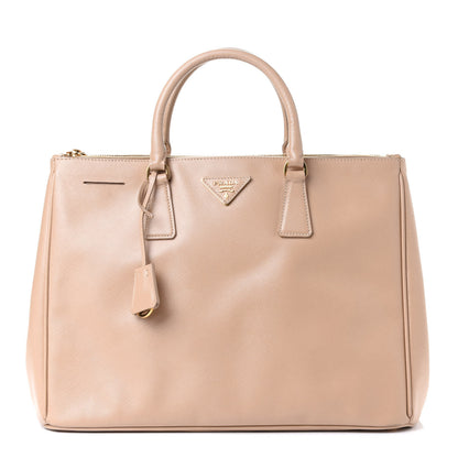 Prada Saffiano Large Galleria Double Zip Tote Sabbia 1 of 4