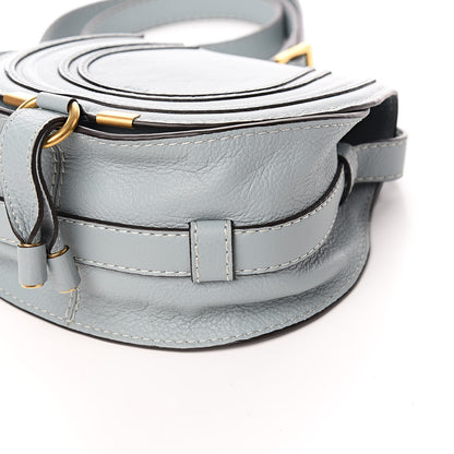 Chloe Calfskin Mini Marcie Round Crossbody Bag Faded Blue 9 of 10