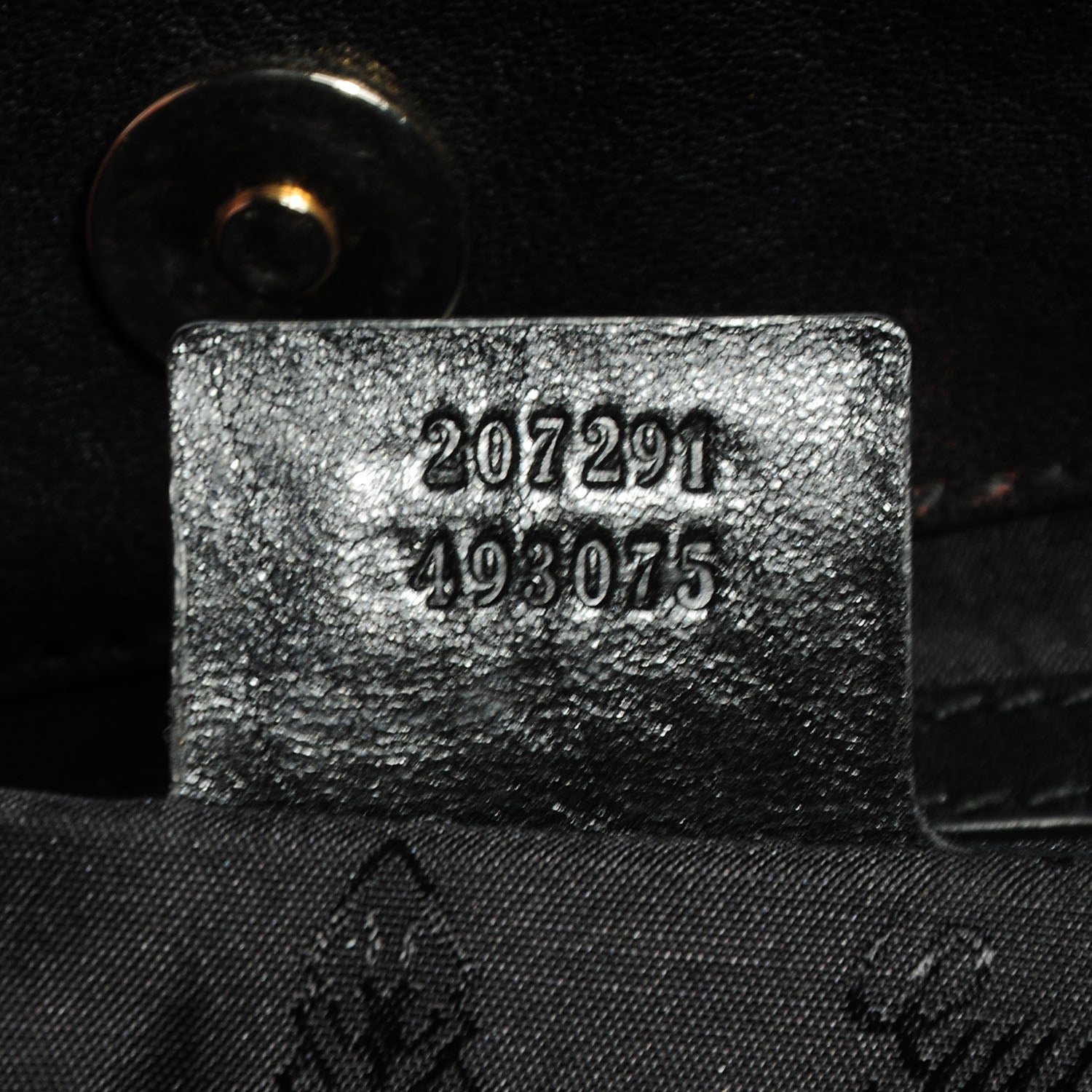 Gucci Calfskin Medium Babouska Shopping Tote Black 7 of 7