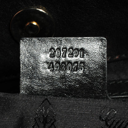 Gucci Calfskin Medium Babouska Shopping Tote Black 7 of 7