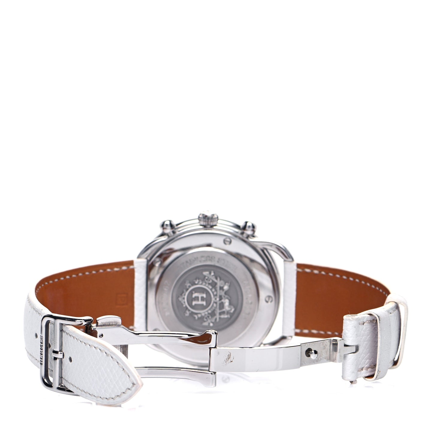 Stainless Steel Courchevel 43mm Arceau Automatic Watch Blanc