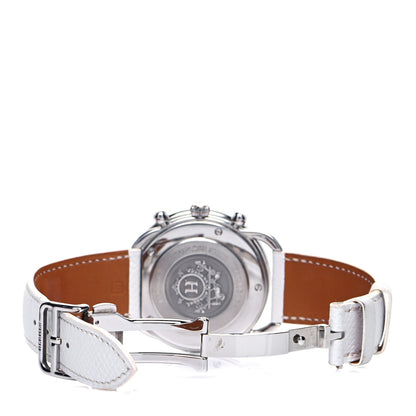 Hermes Stainless Steel Courchevel 43mm Arceau Automatic Watch Blanc 5 of 7