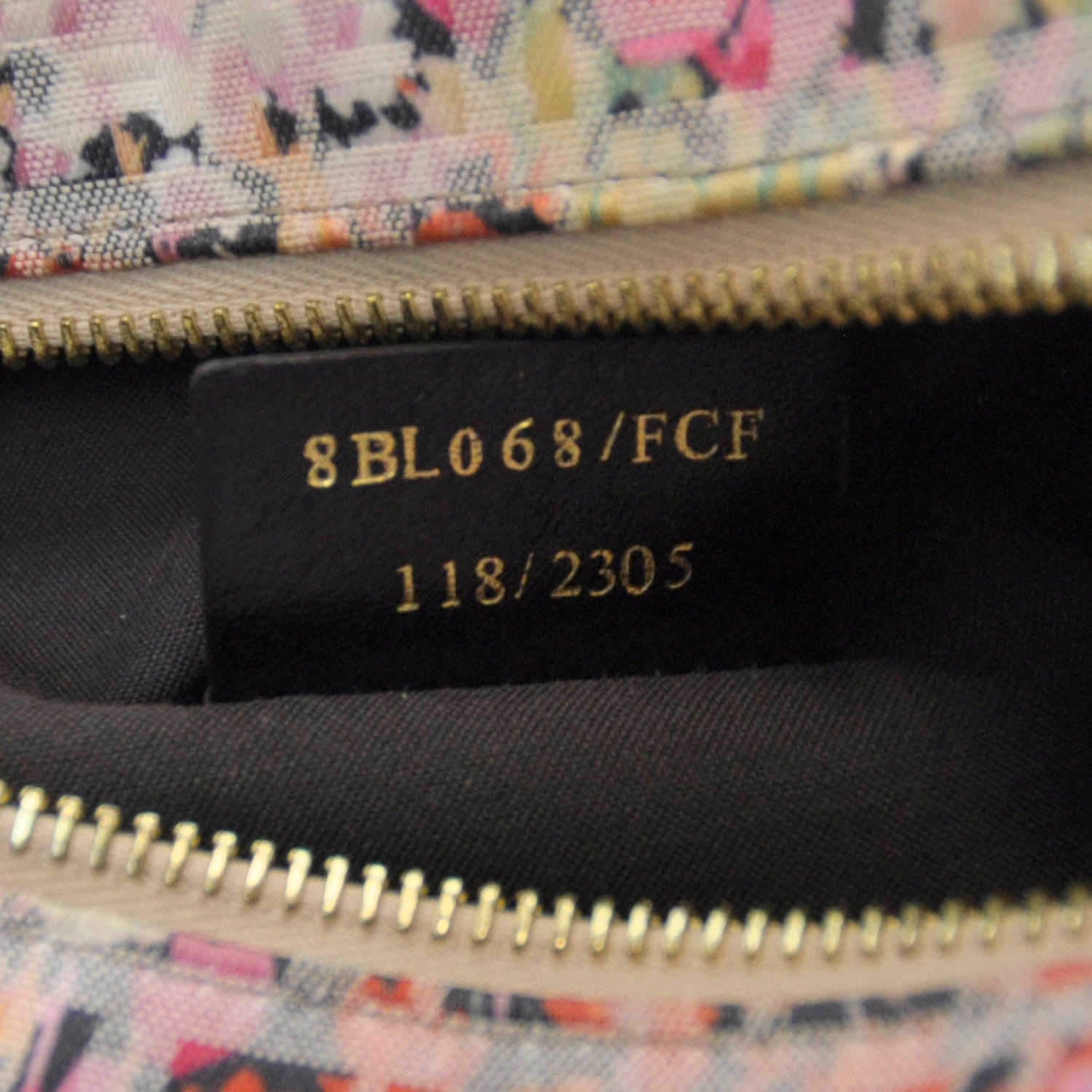 Fendi Zucchino Vitello Floral Forever Boston Rosa Papaya Rosa Confetto 8 of 8