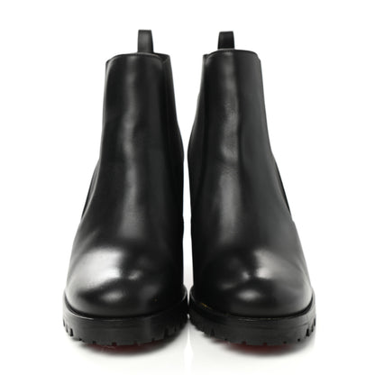 Christian Louboutin Calfskin Marchacroche 70 Chelsea Boots 35 Black 2 of 8