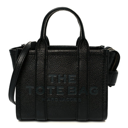 Marc Jacobs Grained Calfskin Micro The Tote Bag Black 1 of 12