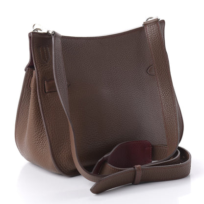 Hermes Taurillon Clemence Jypsiere 28 Marron D'Inde Rouge H 4 of 9