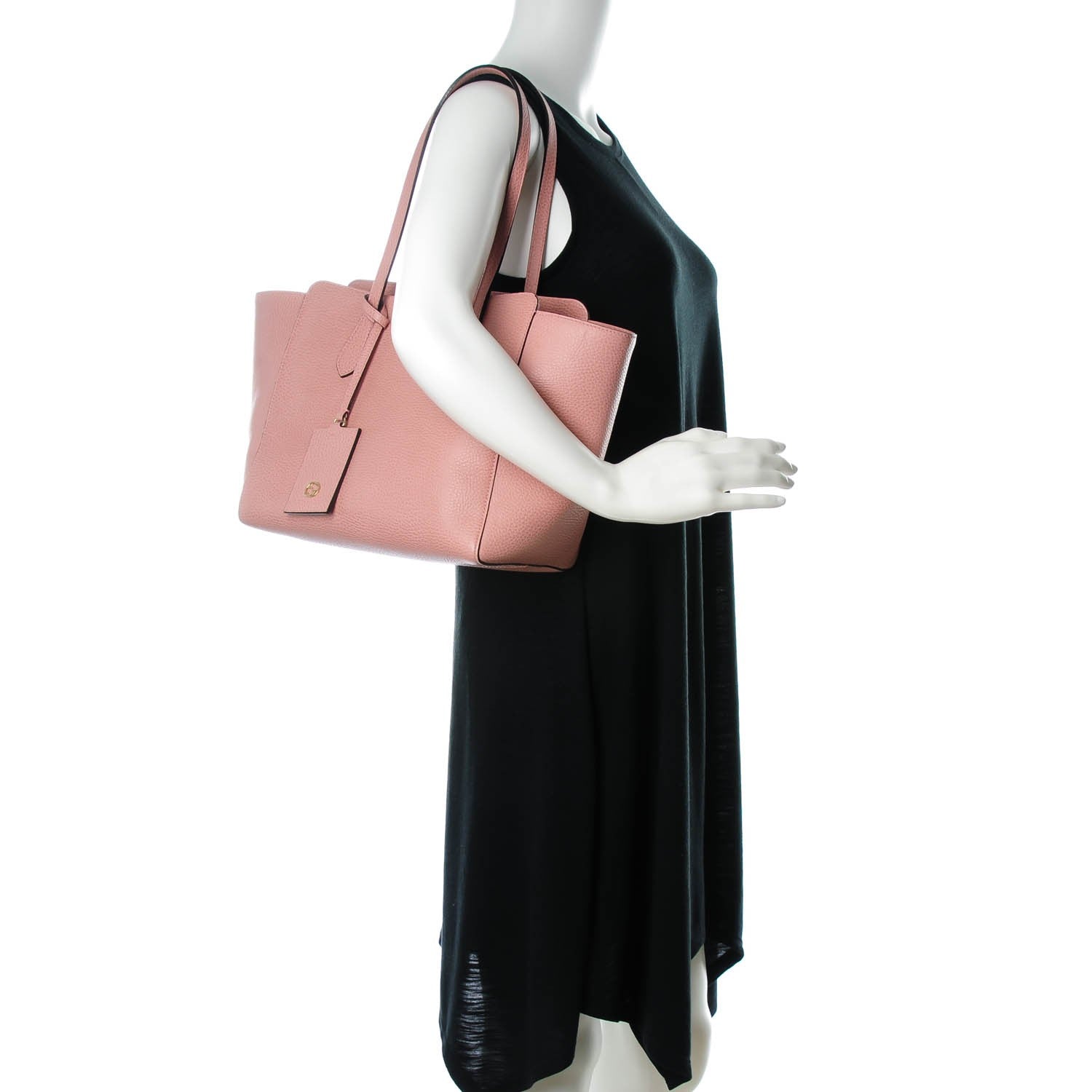 Gucci Dollar Calfskin Small Swing Tote Soft Pink 2 of 7