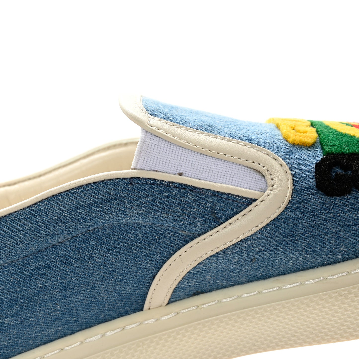 Kura Denim Logo Embroidered Mens Slip On Sneakers 7.5 Blue