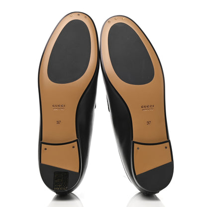Gucci Calfskin Womens Jordaan Loafers 37 Black 5 of 9
