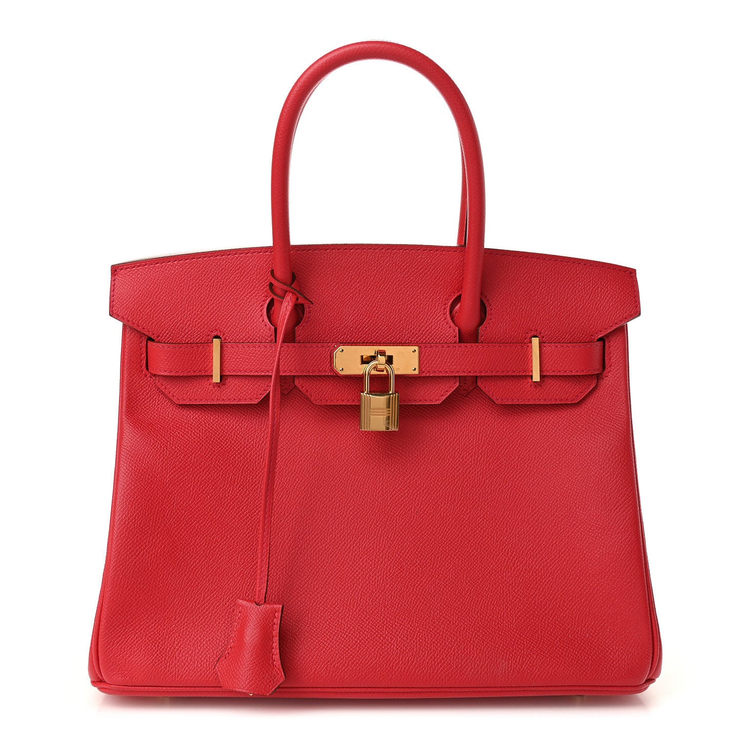 Epsom Horseshoe Birkin 30 Rouge Casaque Rose Confetti