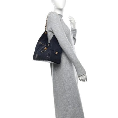 Chanel Caviar Quilted Small Chanel 25 Handbag Dark Navy 2 of 10