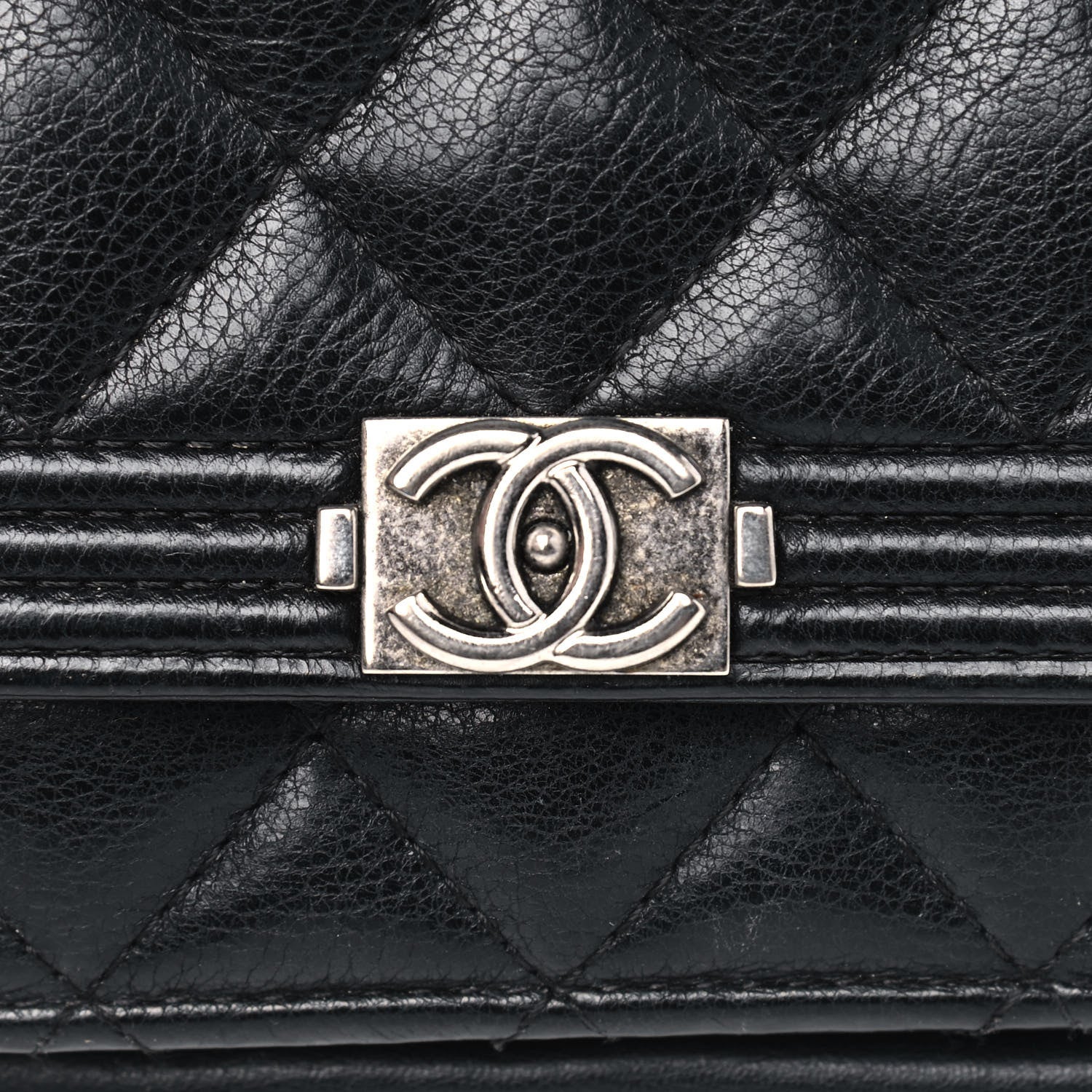 Chanel Caviar Quilted Boy Wallet On Chain WOC Black 8 of 8