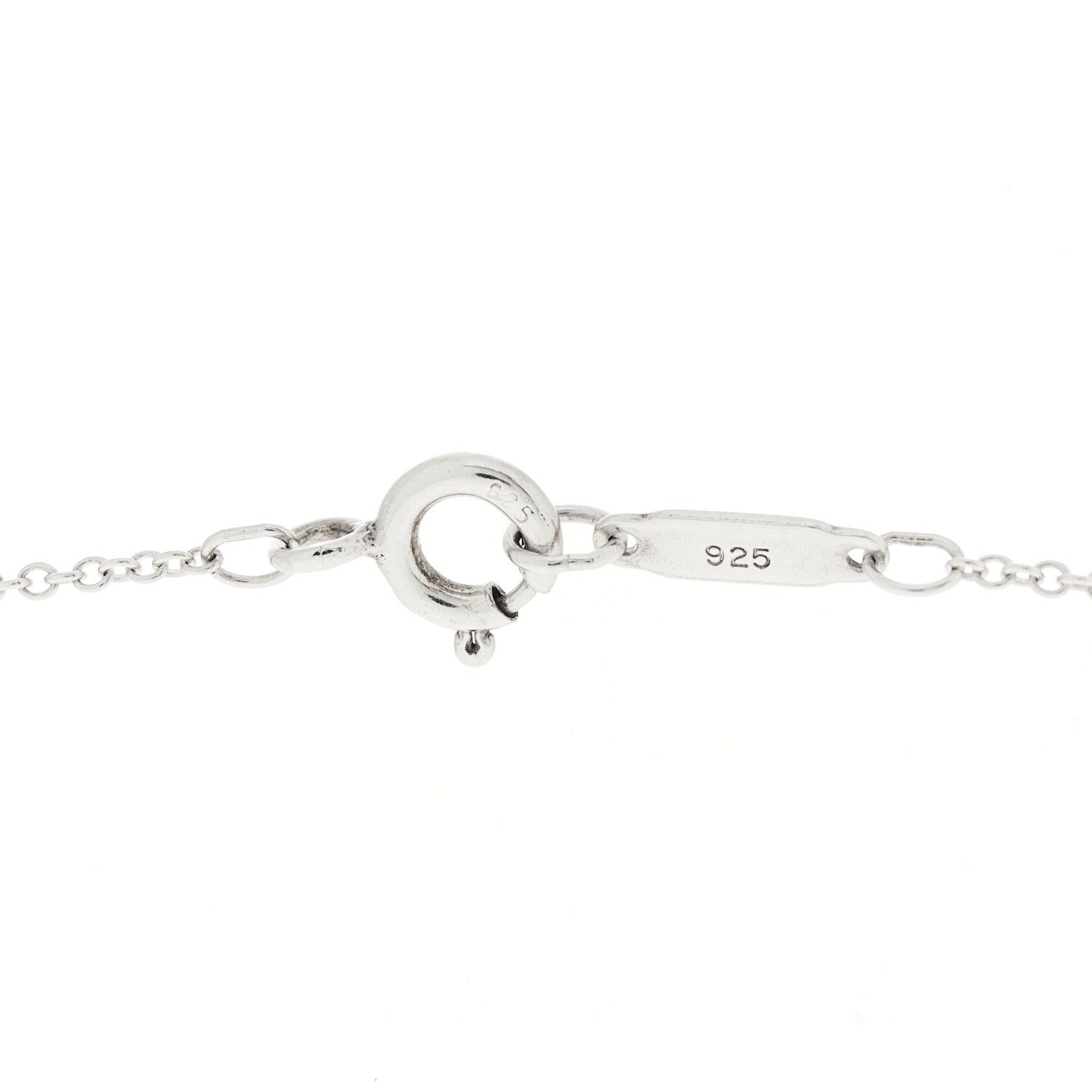 Tiffany Sterling Silver 1837 Circle Pendant Necklace 5 of 5