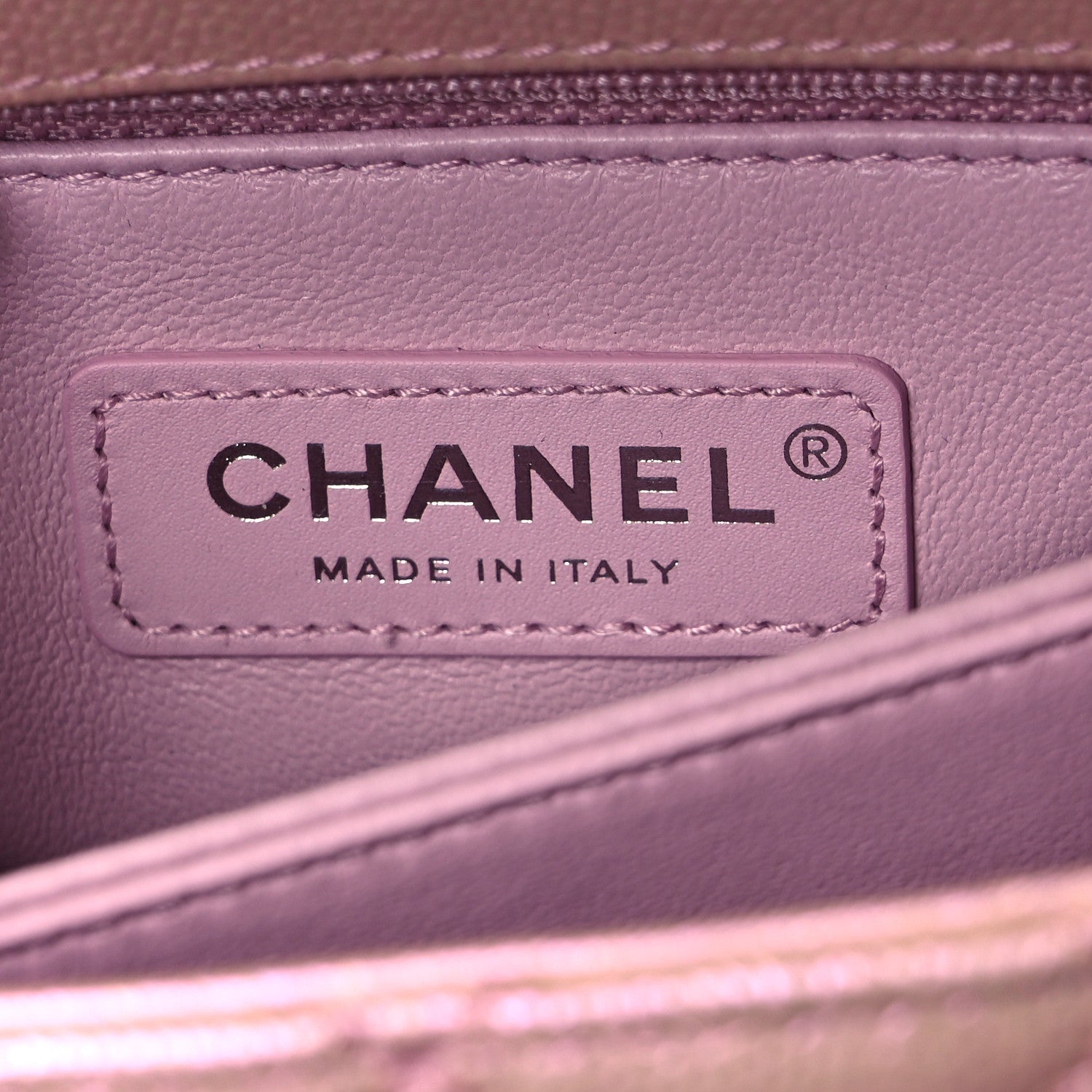 Chanel Iridescent Caviar Quilted Mini Coco Handle Flap Pink 16 of 31