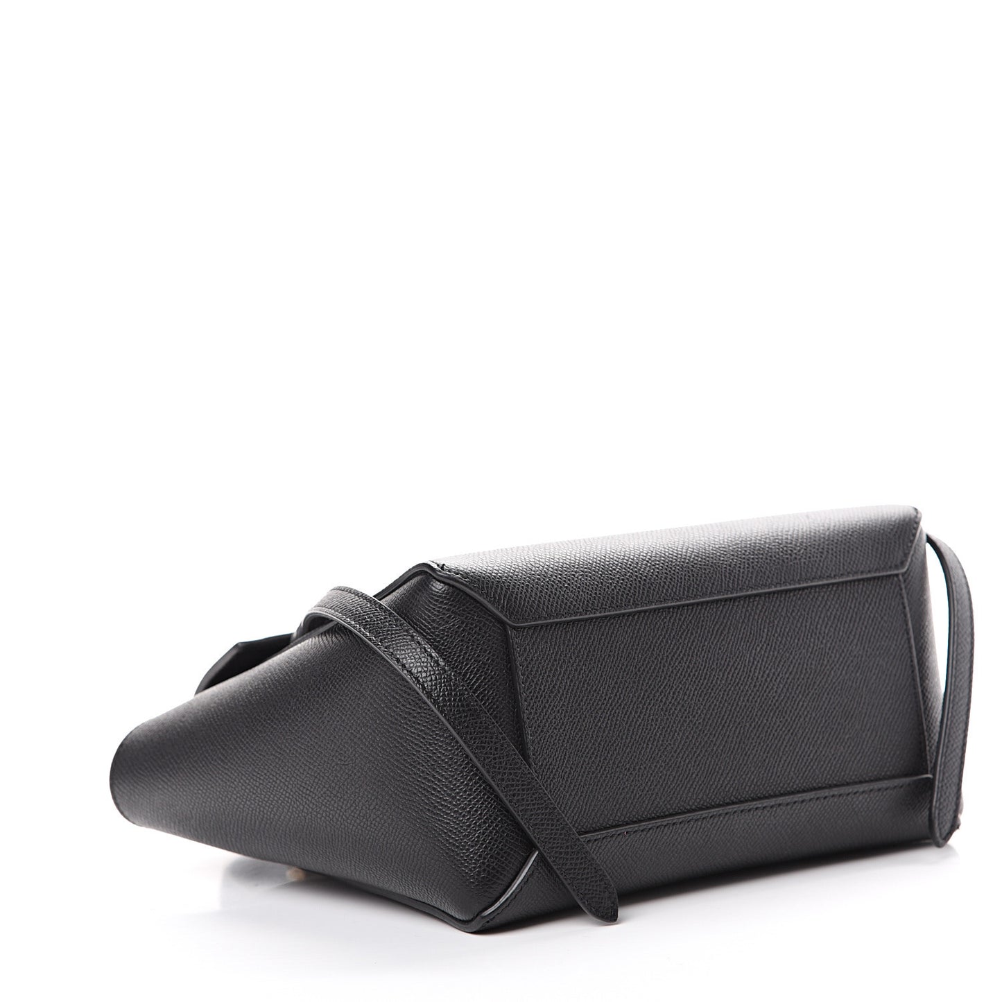 Grained Calfskin Micro Belt Bag Black