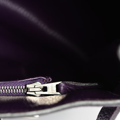 Hermes Taurillon Clemence Jypsiere 34 Ultraviolet 15 of 25