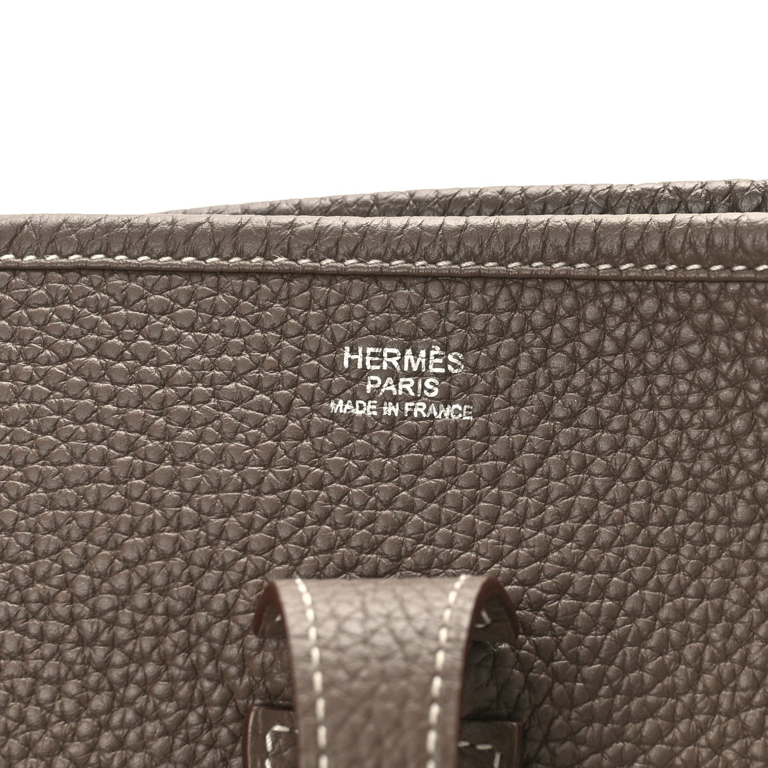 Hermes Taurillon Clemence Evelyne III PM Etoupe 6 of 8