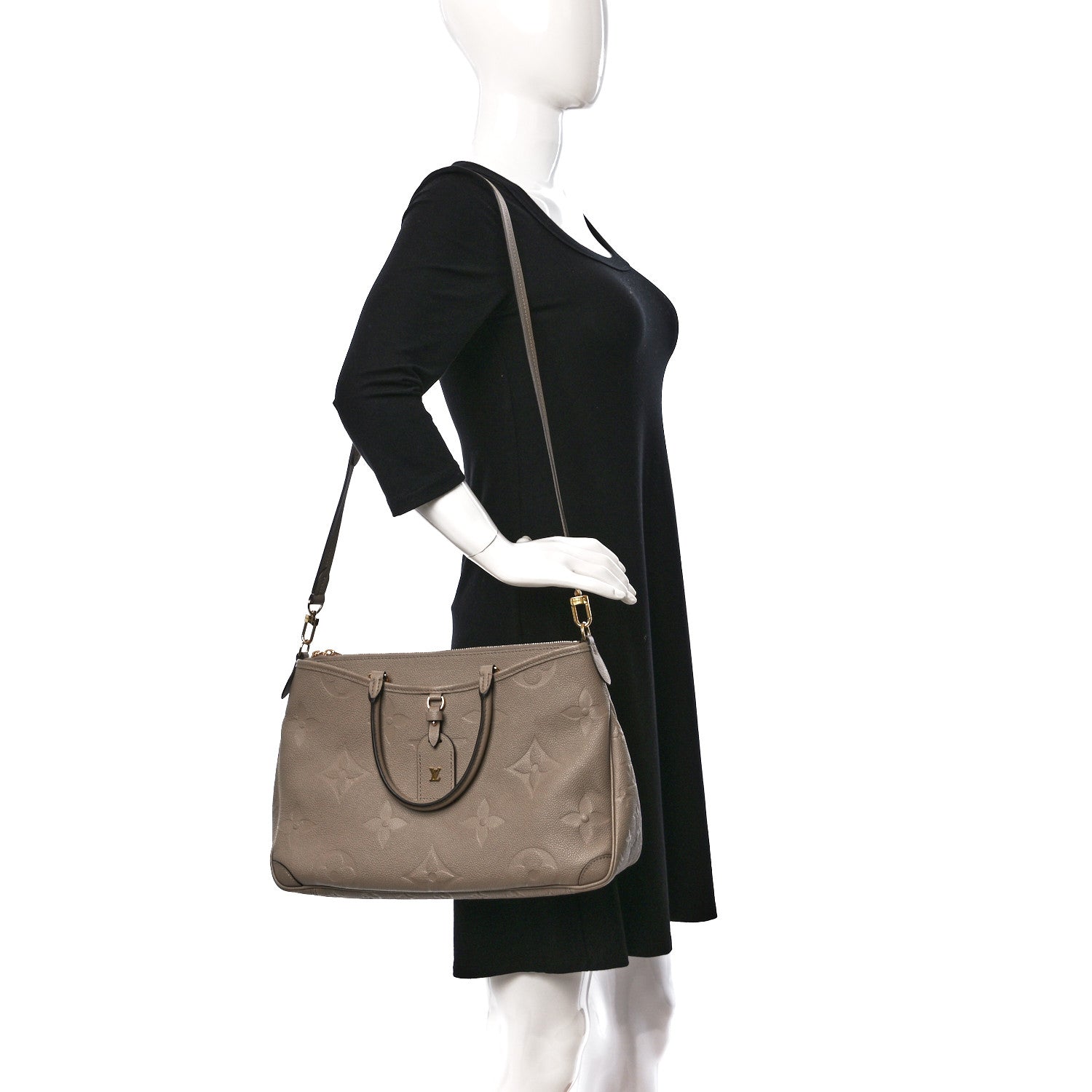 Louis Vuitton Empreinte Monogram Giant Trianon MM Tourterelle 2 of 11