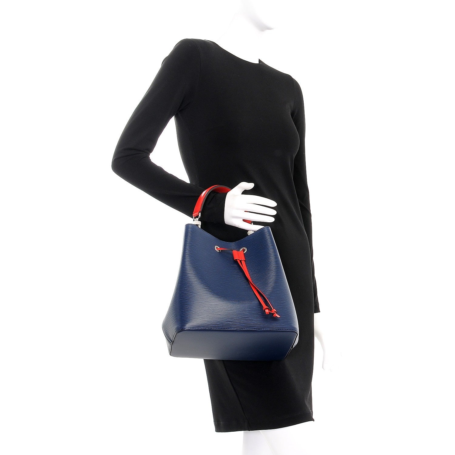 Louis Vuitton Epi Neonoe Indigo Coquelicot 3 of 9