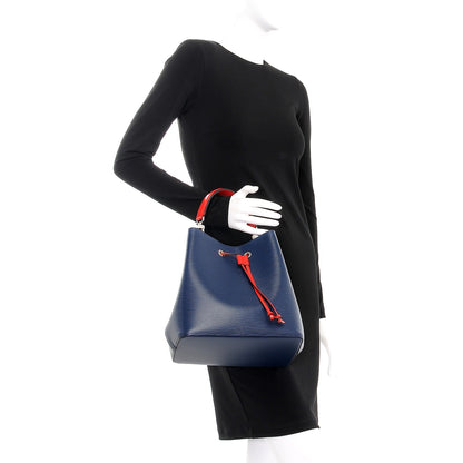 Louis Vuitton Epi Neonoe Indigo Coquelicot 3 of 9