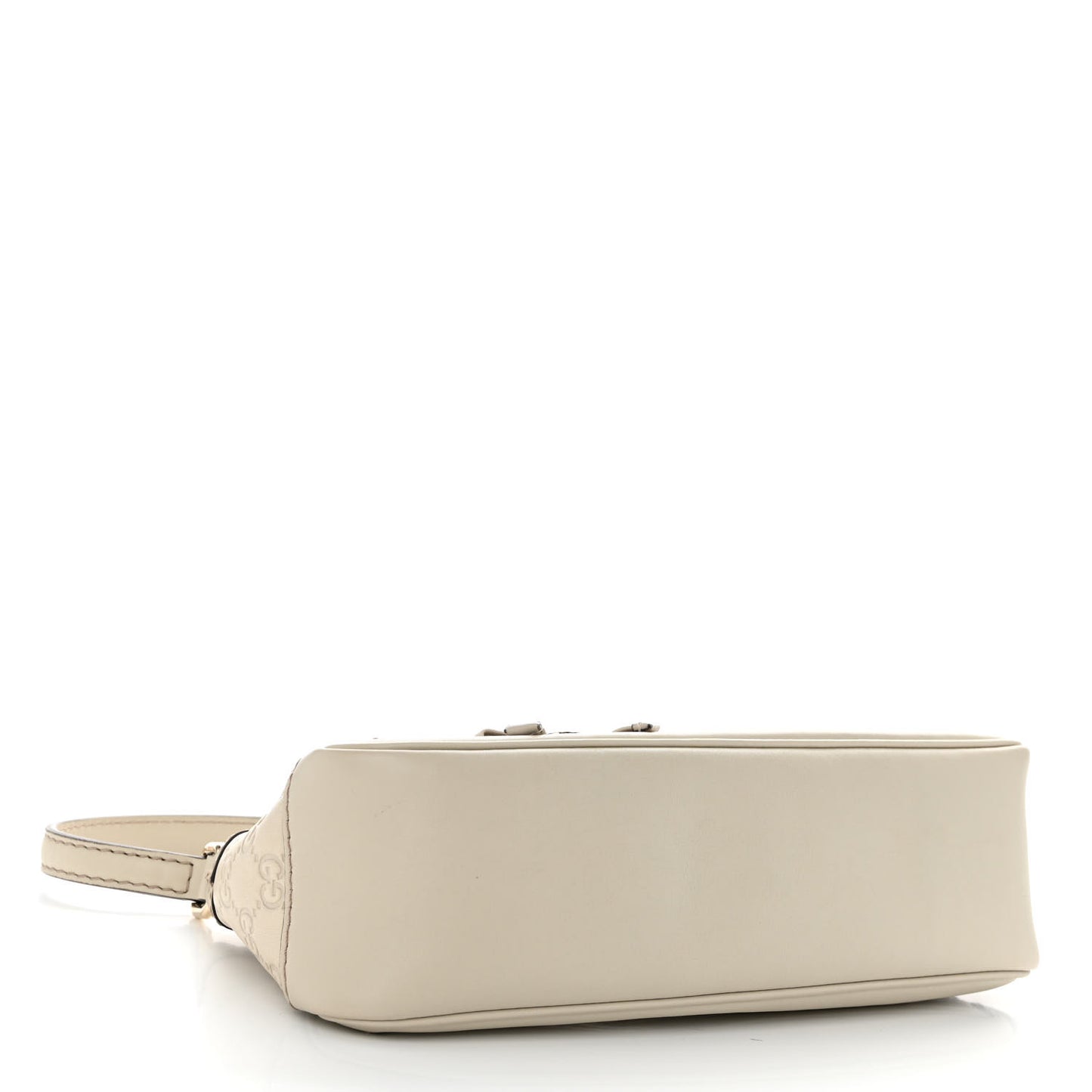 Guccissima Small Mayfair Bow Detail Shoulder Bag Off White