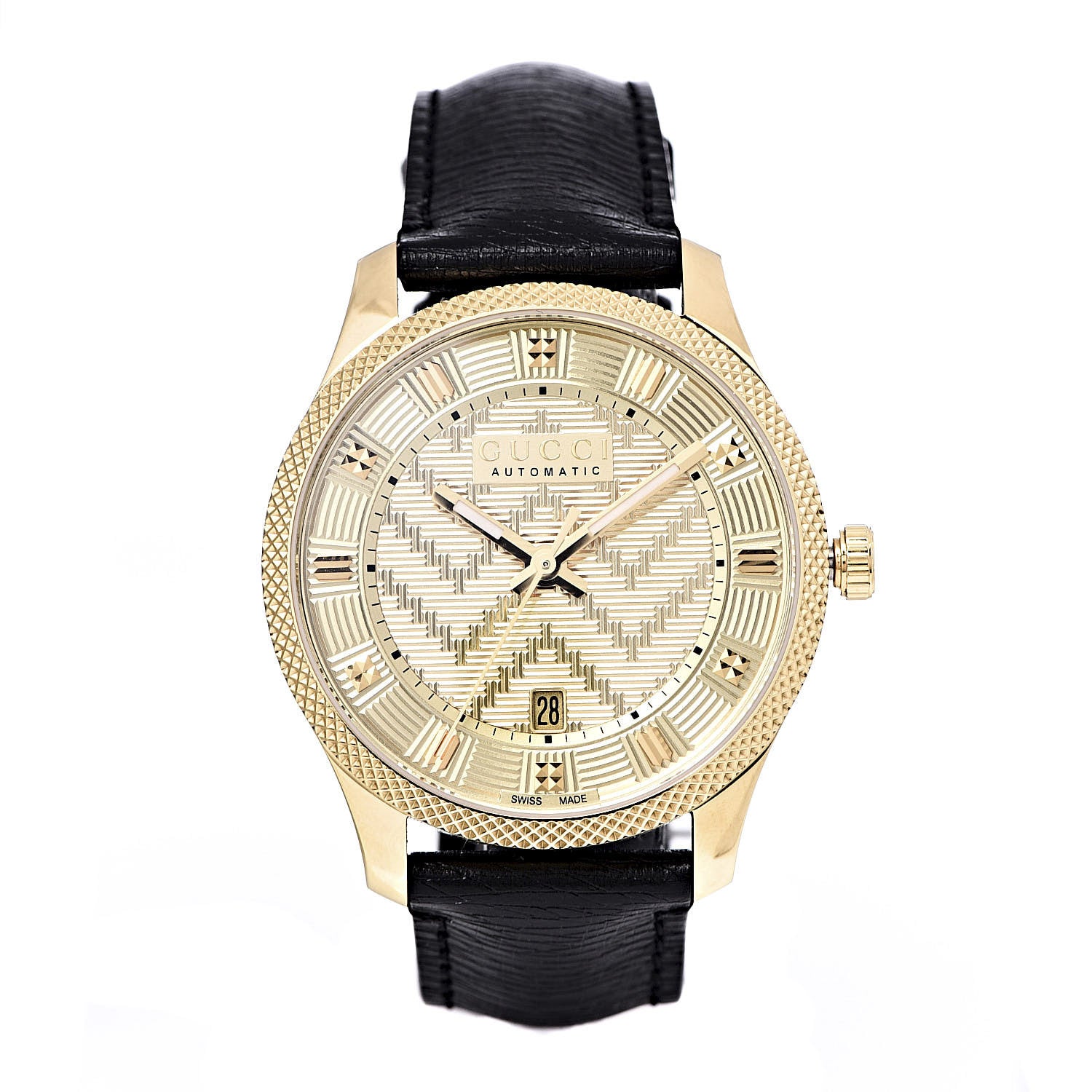 Gucci Stainless Steel Calfskin 40mm G-Timeless Eryx Automatic Watch Gold 1 of 9