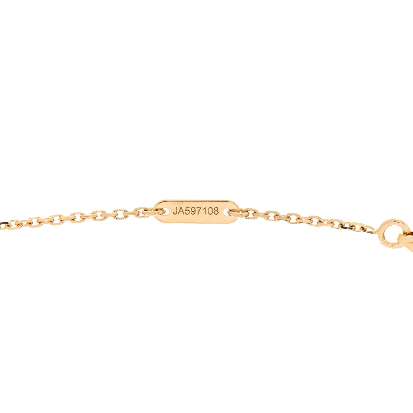 18K Yellow Gold Mother of Pearl Sweet Alhambra Pendant Necklace