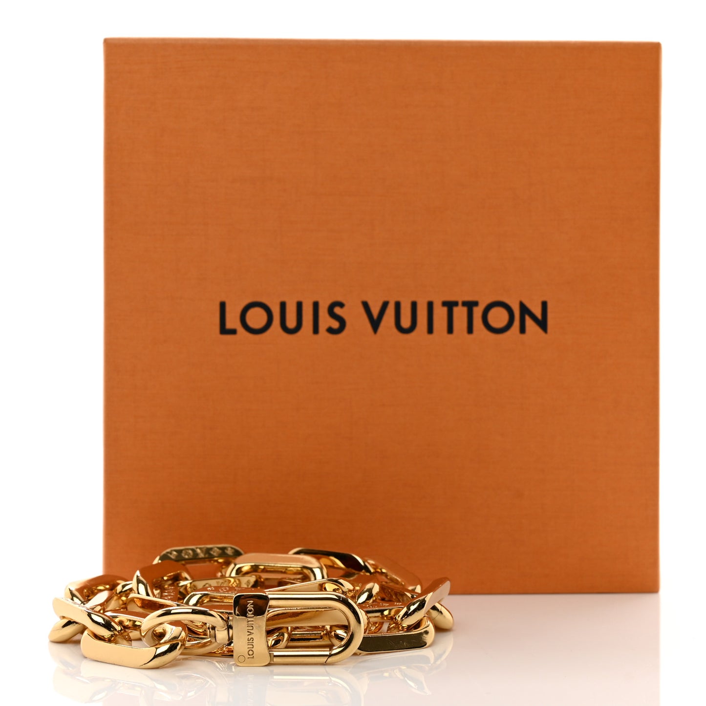 Metal Coussin Chain Strap Gold