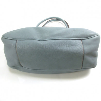 Prada Vitello Daino Shoulder Bag Blue 4 of 11